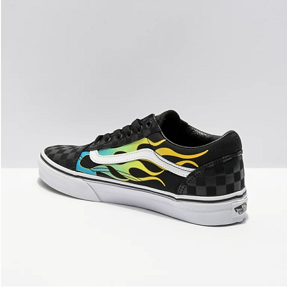 Vans Old Skool Checkerboard Flame Glow in the Dark - Picture 3 of 4